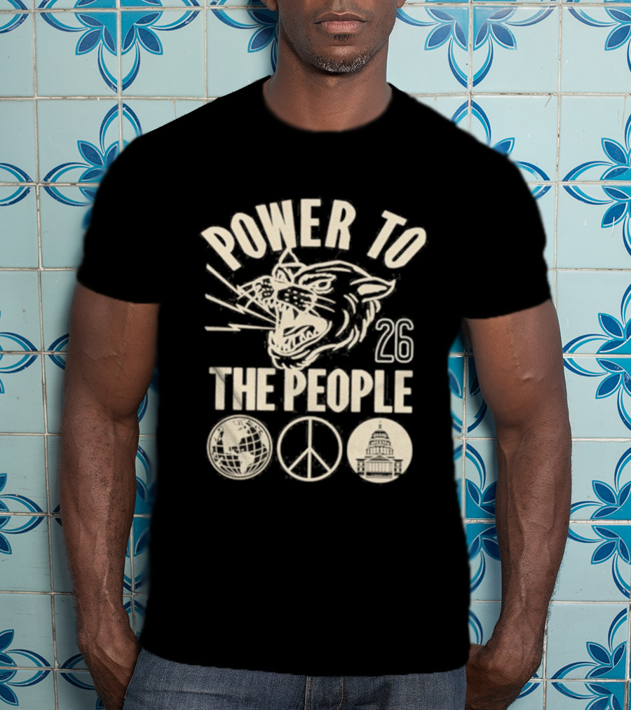 Power To The People Tiger Peace Columbia MD 26 Festival October 3 2026 T-Shirt
