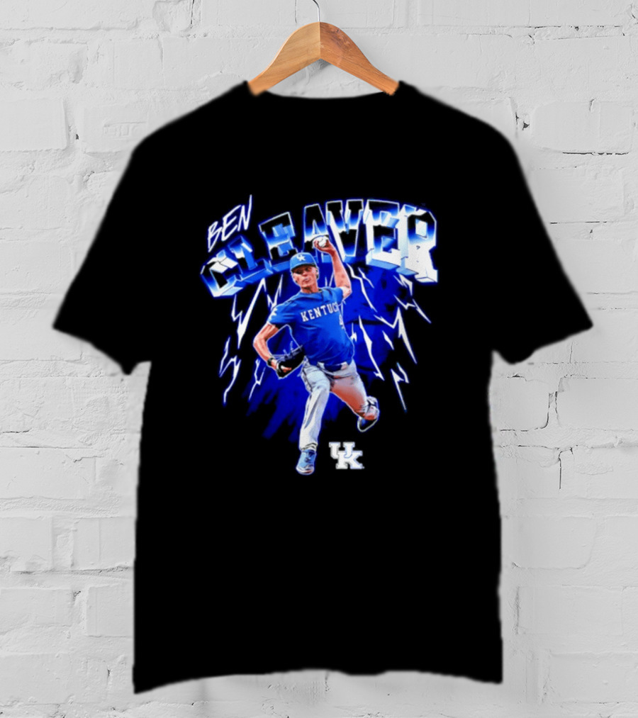 Kentucky Wildcats Ben Cleaver NCAA Baseball Player T-Shirt