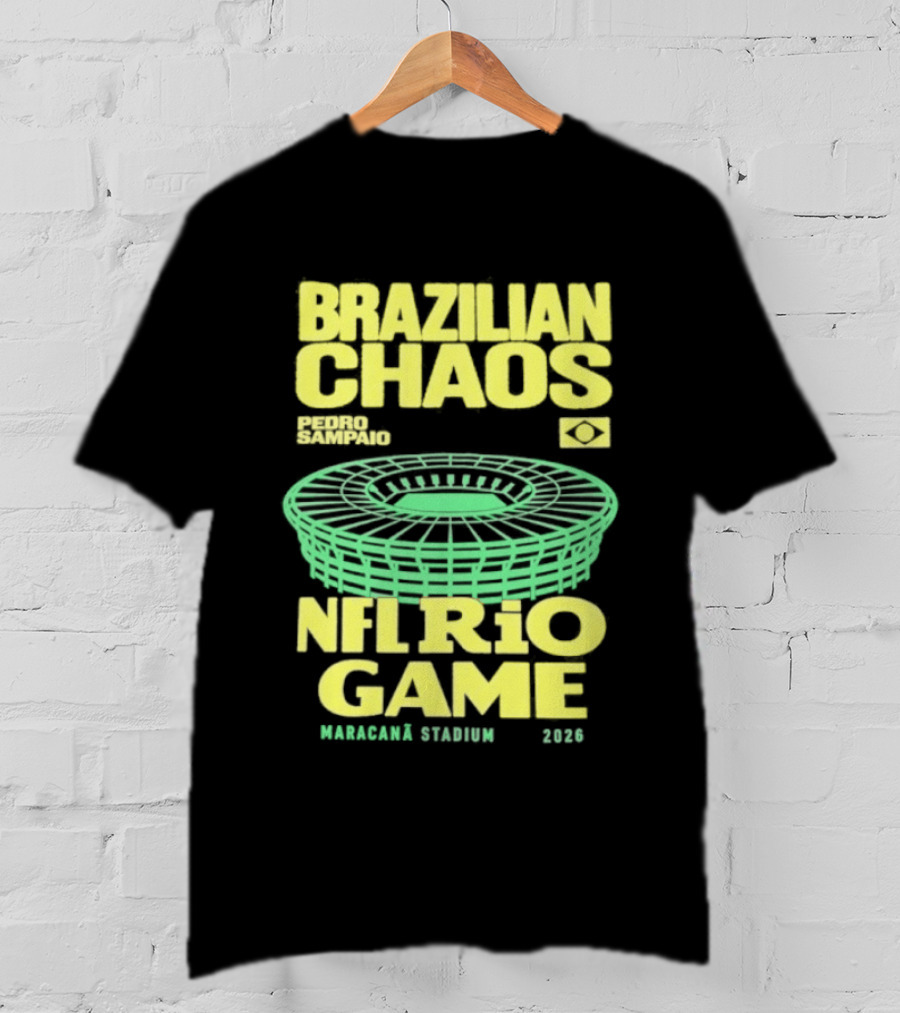Brazilian Chaos NFL Rio Game Maracanã Stadium 2026 T-Shirt