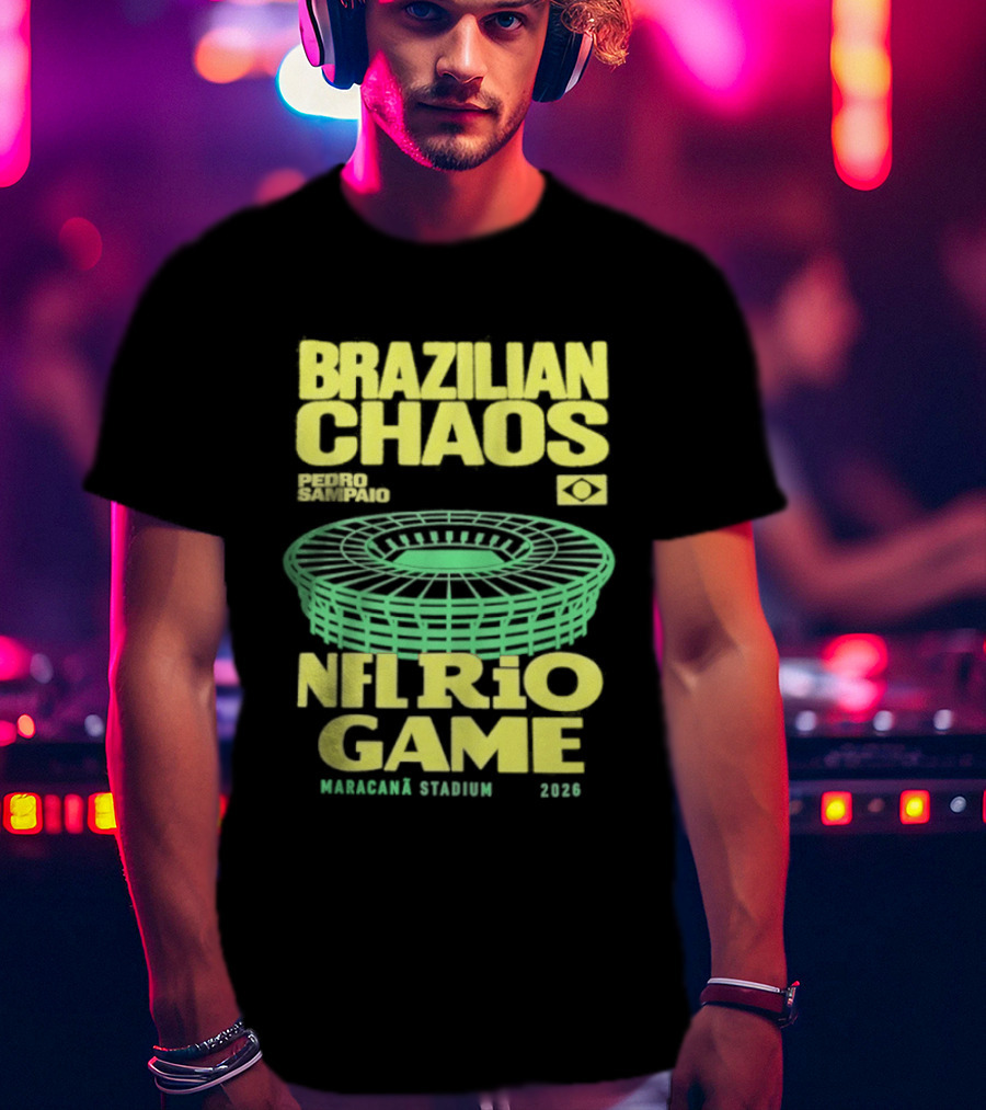 Brazilian Chaos NFL Rio Game Maracanã Stadium 2026 T-Shirt
