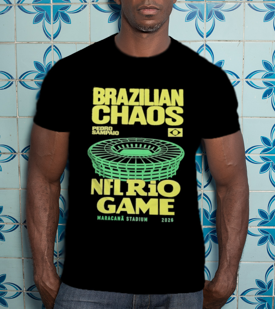 Brazilian Chaos NFL Rio Game Maracanã Stadium 2026 T-Shirt