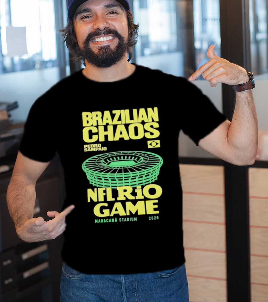 Brazilian Chaos NFL Rio Game Maracanã Stadium 2026 T-Shirt