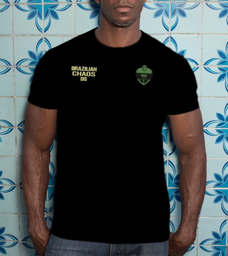 Brazilian Chaos NFL Rio Game 2026 Pedro Sampaio Sport America T-Shirt