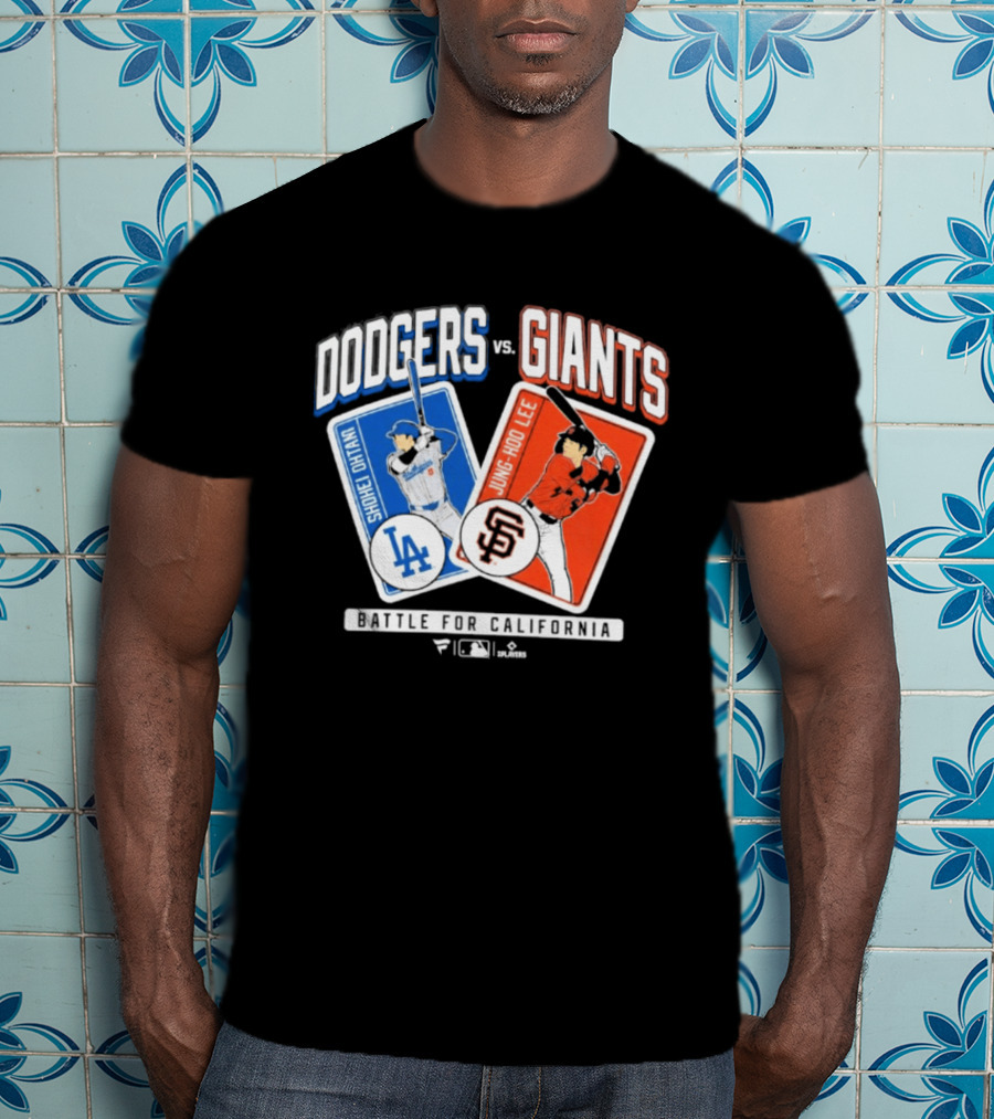 Los Angeles Dodgers Shohei Ohtani Vs San Francisco Giants Jung Hoo Lee Battle For California 2026 T-Shirt