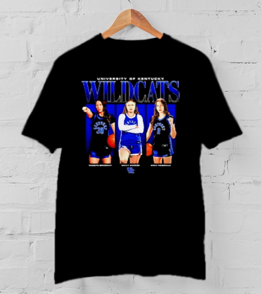 University Of Kentucky Wildcats NCAA Women's Basketball Players Madoyn Bavvy Emily T-Shirt
