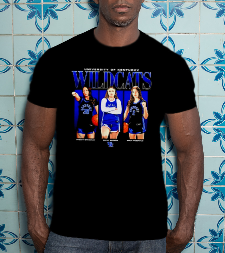 University Of Kentucky Wildcats NCAA Women's Basketball Players Madoyn Bavvy Emily T-Shirt