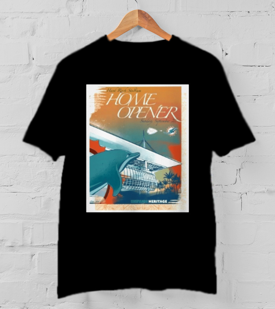 Hard Rock Stadium Home Opener Miami Dolphins Vs Kansas City Chiefs Sunday September 27 2026 Heritage T-Shirt