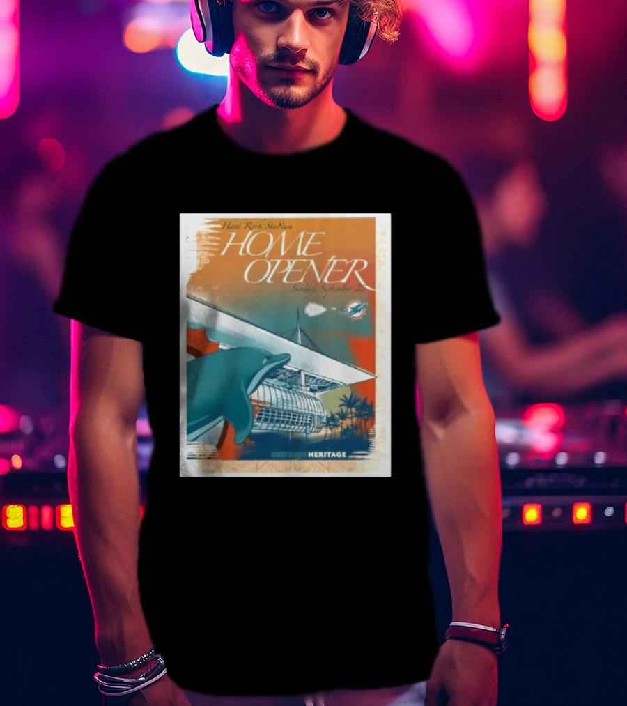 Hard Rock Stadium Home Opener Miami Dolphins Vs Kansas City Chiefs Sunday September 27 2026 Heritage T-Shirt