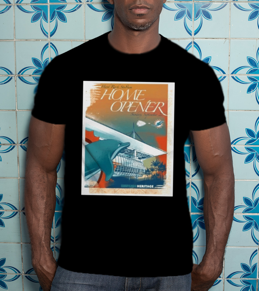 Hard Rock Stadium Home Opener Miami Dolphins Vs Kansas City Chiefs Sunday September 27 2026 Heritage T-Shirt
