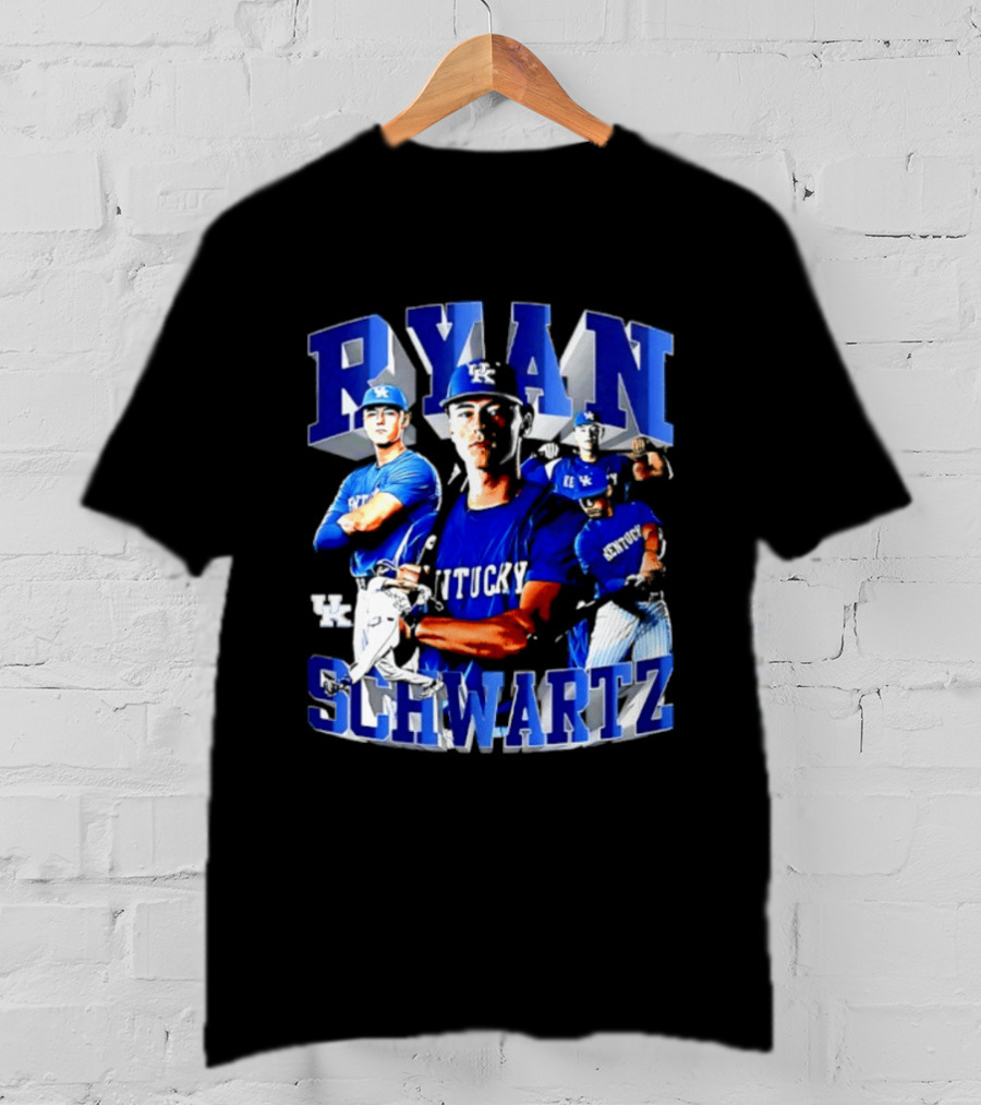 Ryan Schwartz Kentucky Wildcats NCAA Baseball Player T-Shirt
