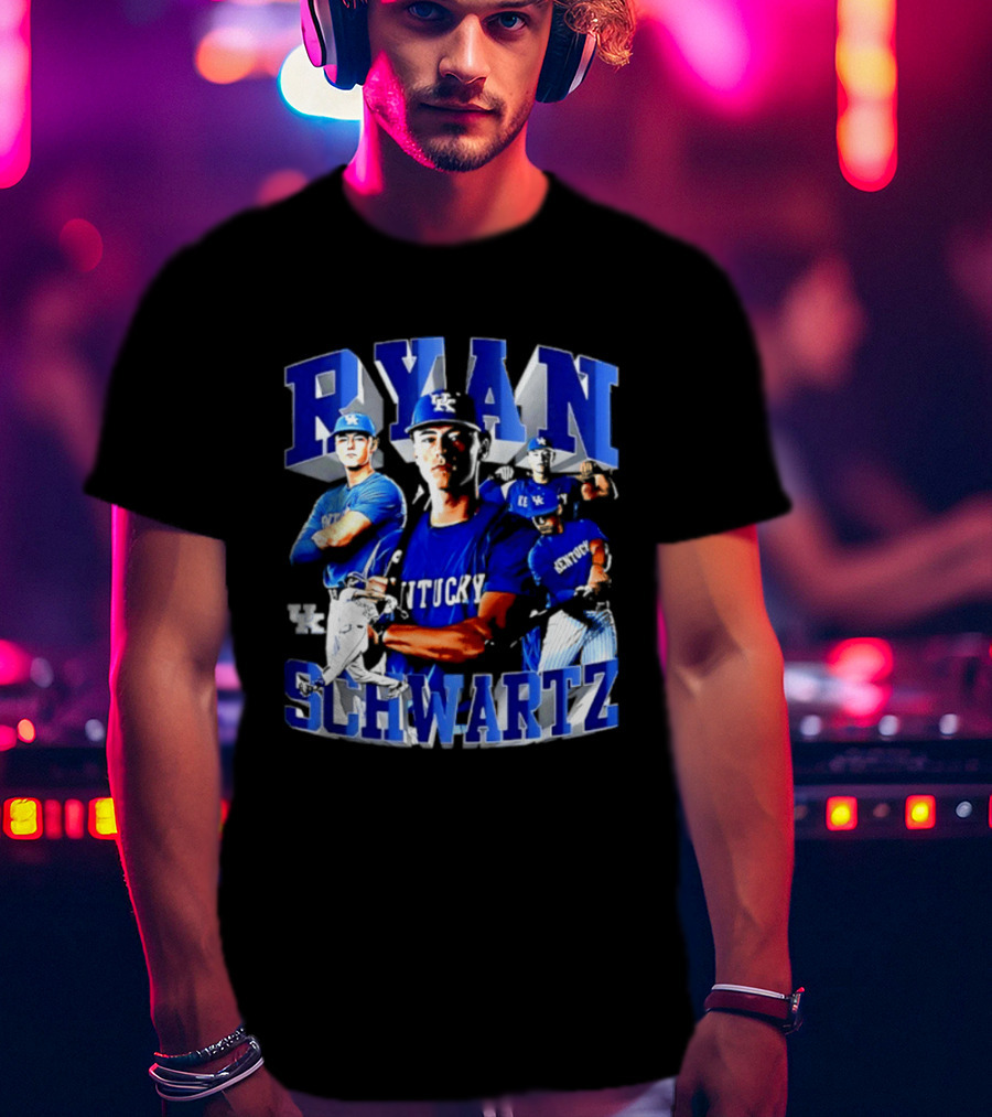 Ryan Schwartz Kentucky Wildcats NCAA Baseball Player T-Shirt