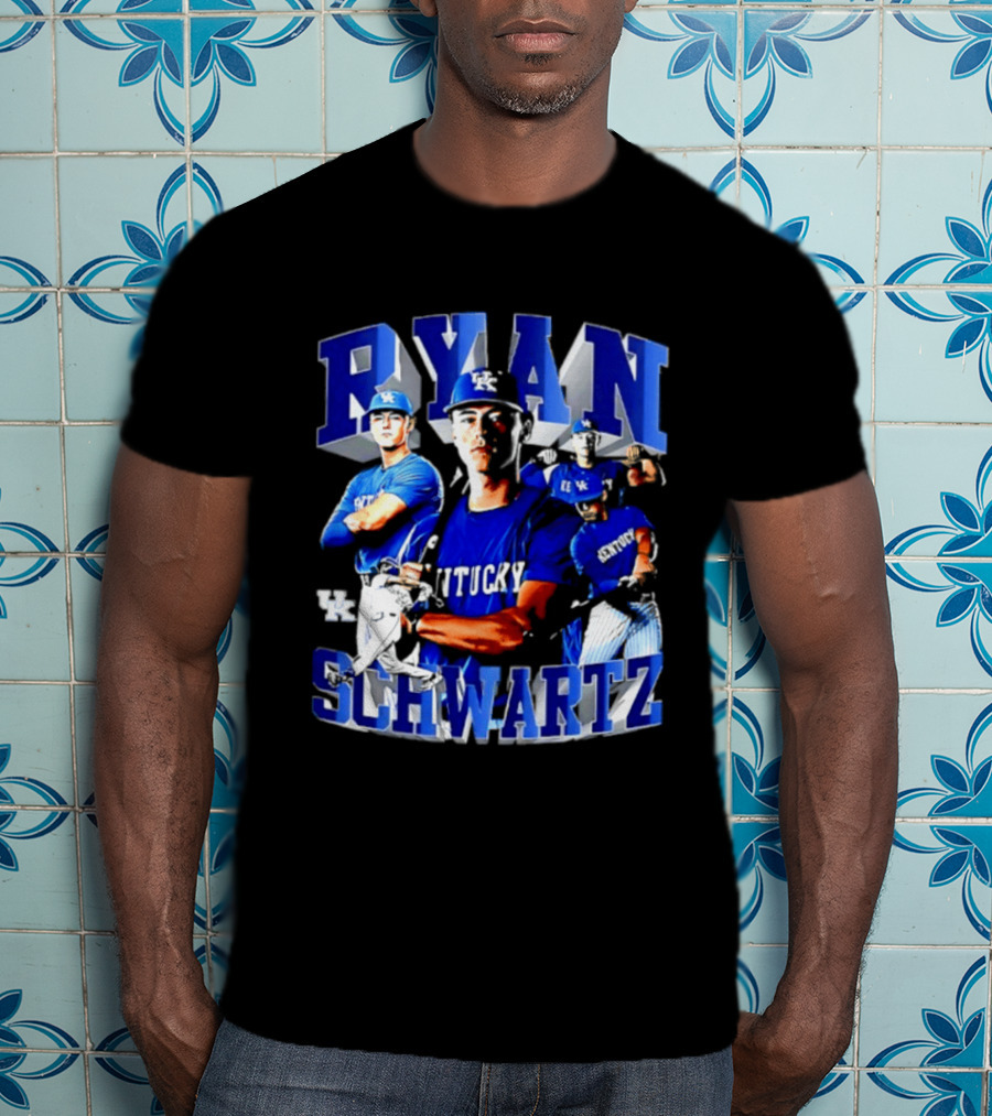Ryan Schwartz Kentucky Wildcats NCAA Baseball Player T-Shirt