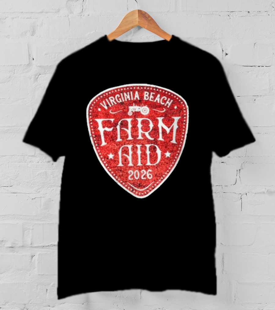 Virginia Beach Farm Aid 2026 Vintage Tractor T-Shirt