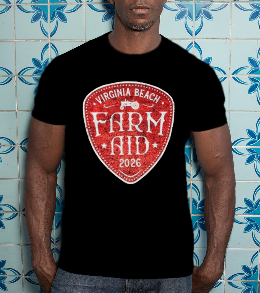 Virginia Beach Farm Aid 2026 Vintage Tractor T-Shirt