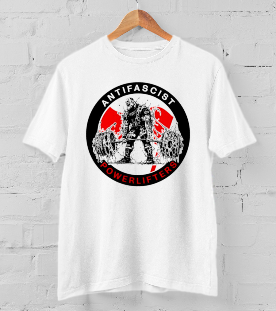 Antifascist Powerlifters Zombie Weightlifting T-Shirt