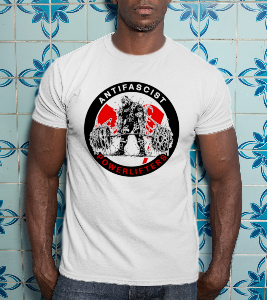 Antifascist Powerlifters Zombie Weightlifting T-Shirt