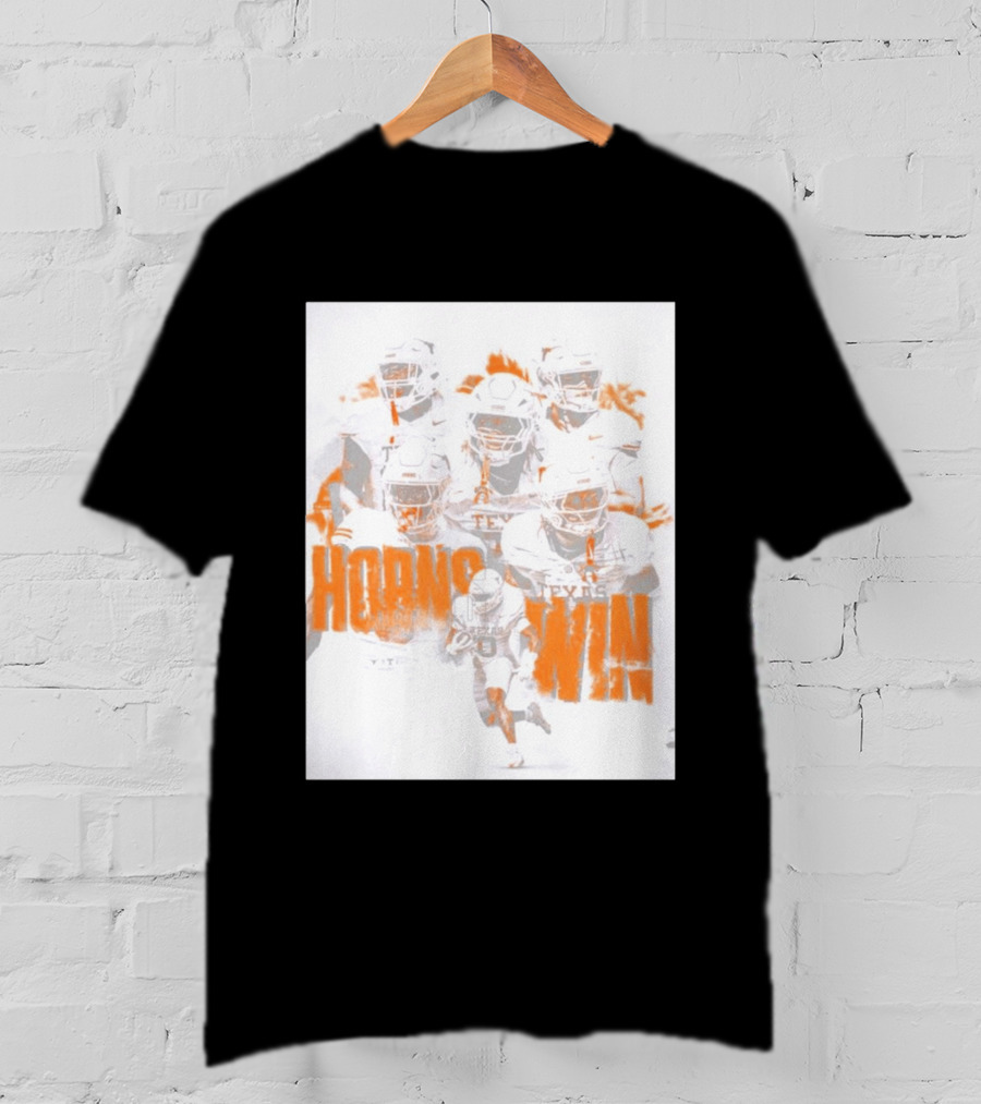 Texas Football Horns Win Burnt Orange 2026 T-Shirt