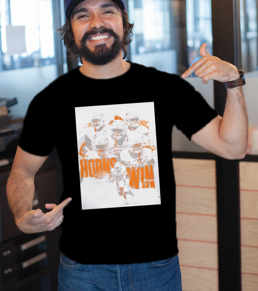 Texas Football Horns Win Burnt Orange 2026 T-Shirt