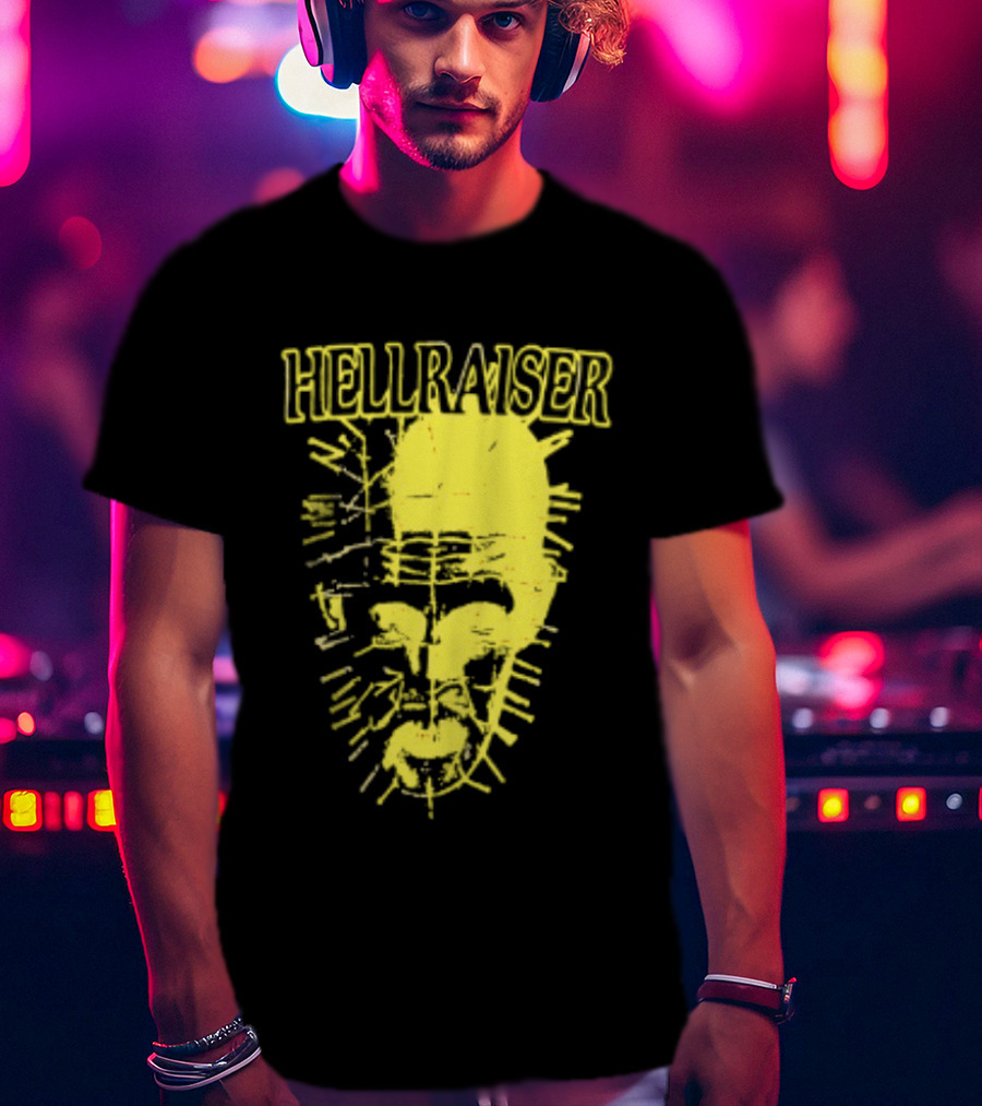 Hellraiser Pinhead Clive Barker Horror Movie Swag Head T-Shirt