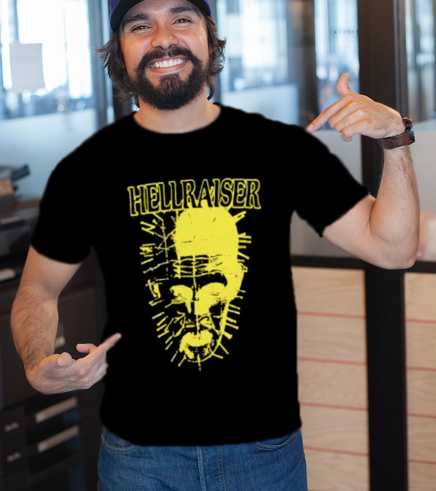 Hellraiser Pinhead Clive Barker Horror Movie Swag Head T-Shirt