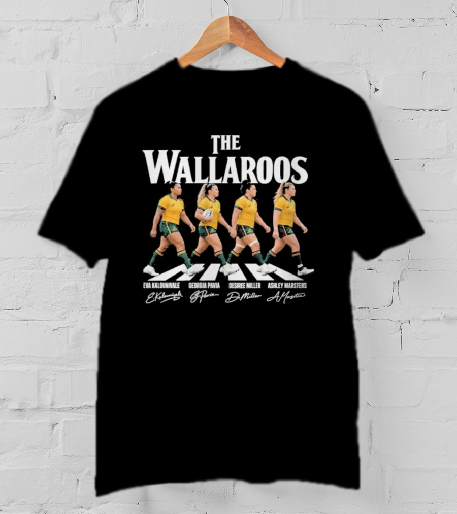 The Wallaroos Abbey Road Eva Kaluinivale Georgia Pavia Desiree Miller Ashley Masters T-Shirt