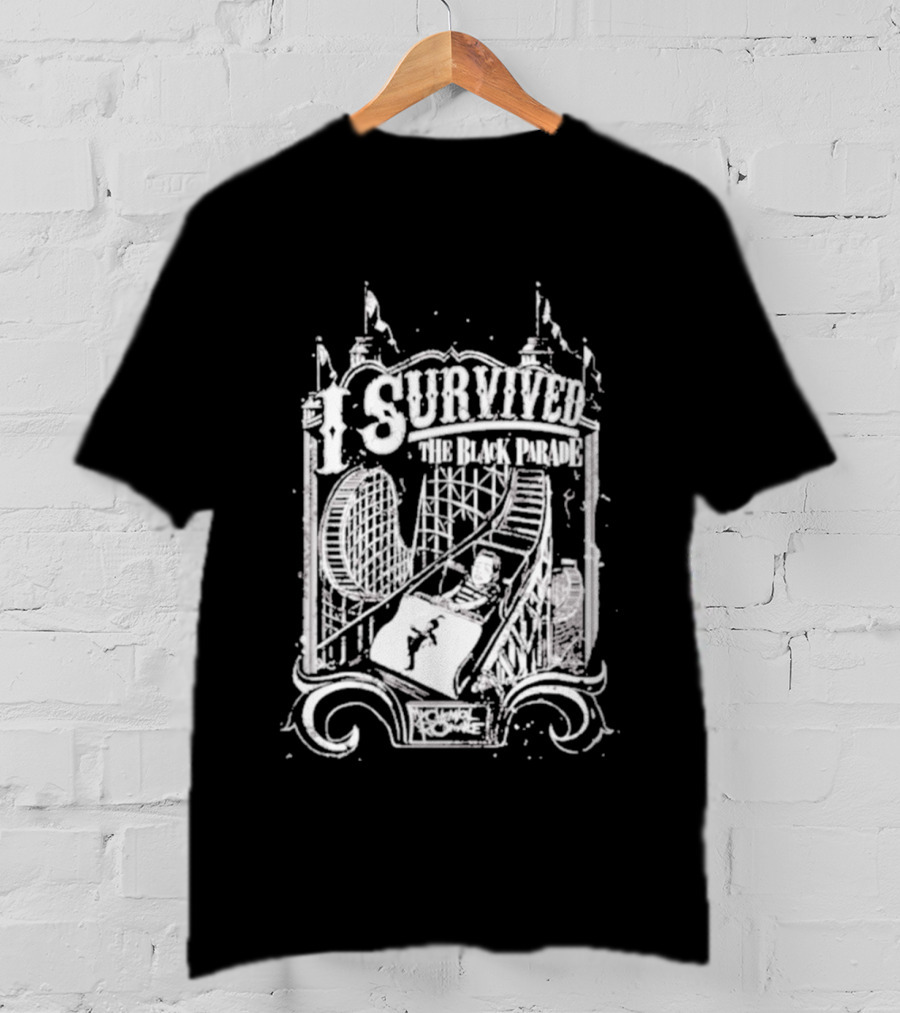 Survived The Black Parade Roller Theme Park Experience T-Shirt