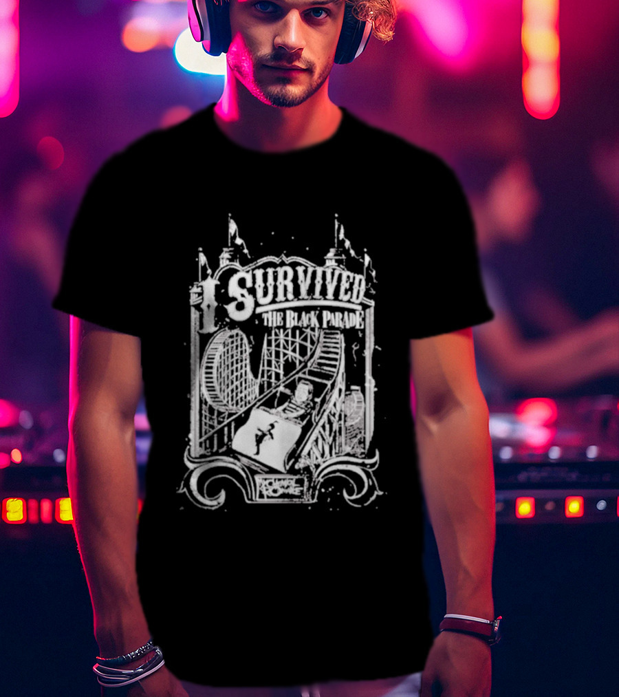 Survived The Black Parade Roller Theme Park Experience T-Shirt