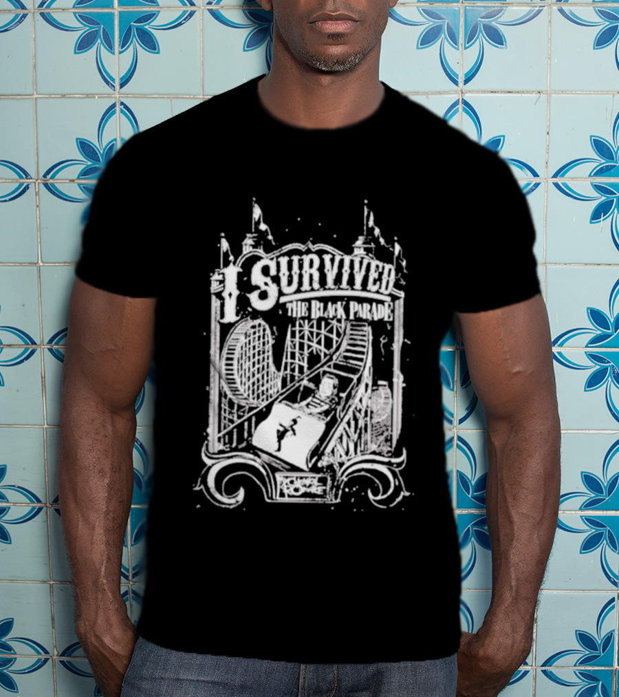 Survived The Black Parade Roller Theme Park Experience T-Shirt