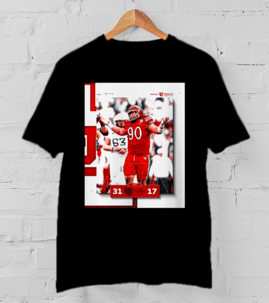 Utah Utes 31 17 Iowa State Cyclones 2026 Football Score Victory Celebration T-Shirt