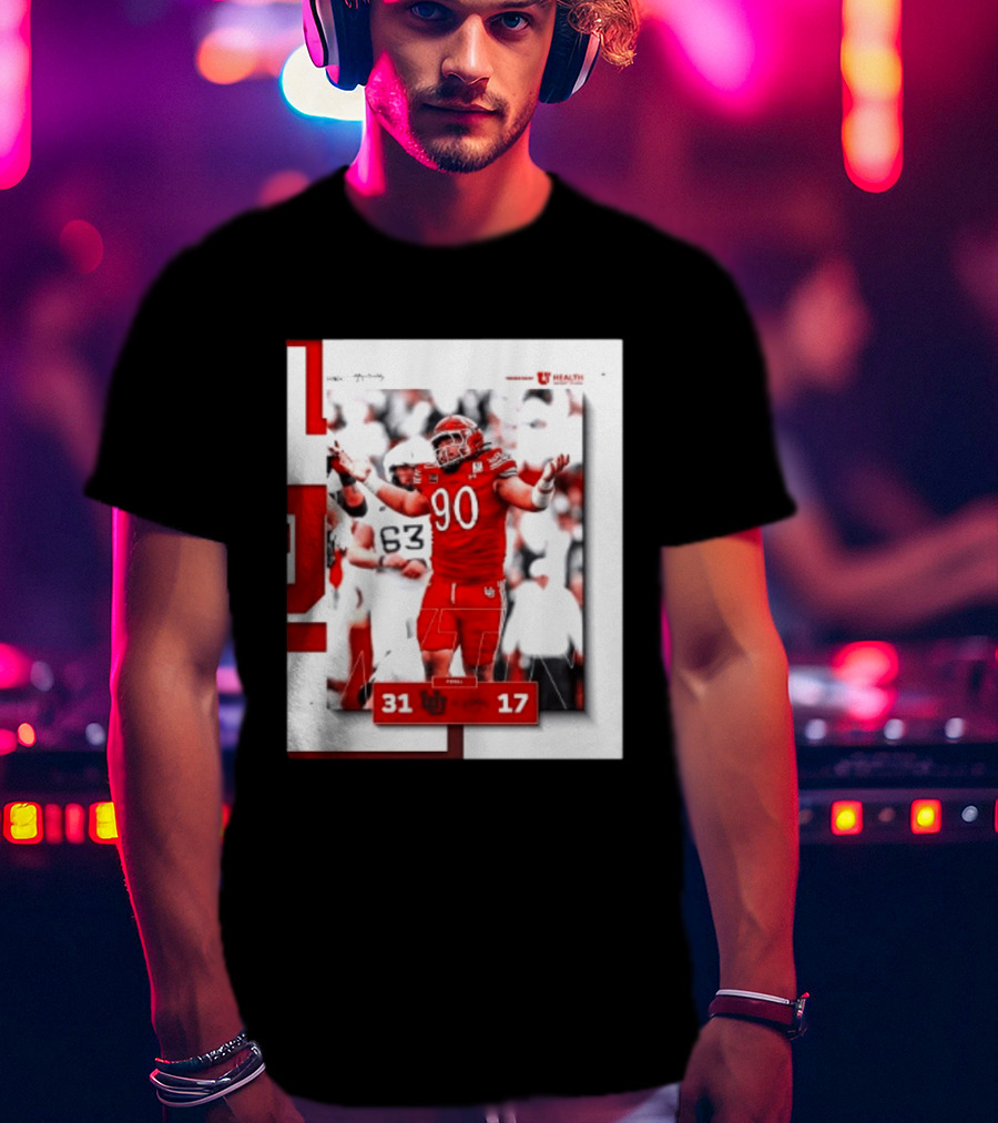 Utah Utes 31 17 Iowa State Cyclones 2026 Football Score Victory Celebration T-Shirt