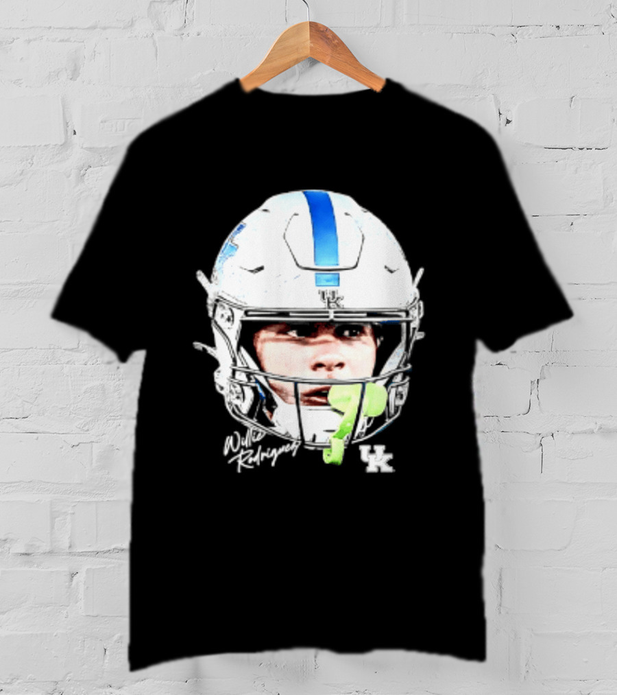 Willie Rodriguez Kentucky Wildcats Football Swag Head Design 81 NCAA T-Shirt