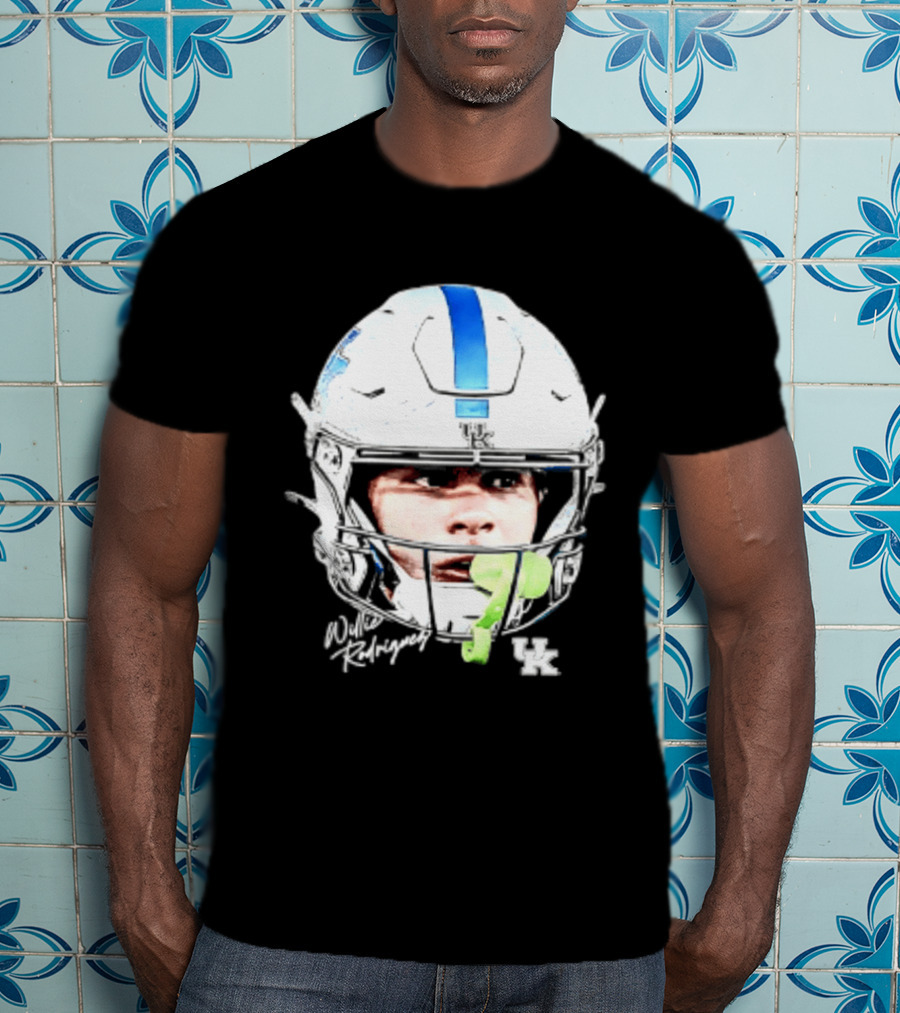 Willie Rodriguez Kentucky Wildcats Football Swag Head Design 81 NCAA T-Shirt