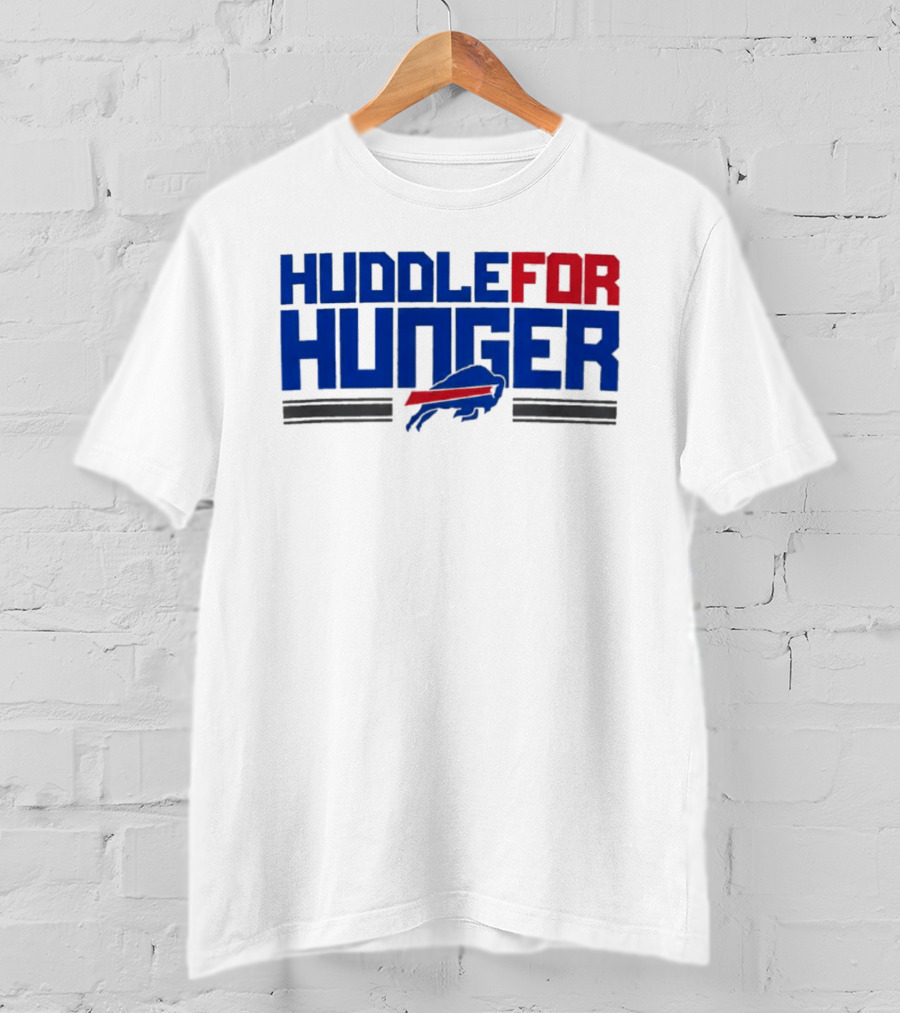 Buffalo Bills Huddle For Hunger Initiative With Joe Brady T-Shirt