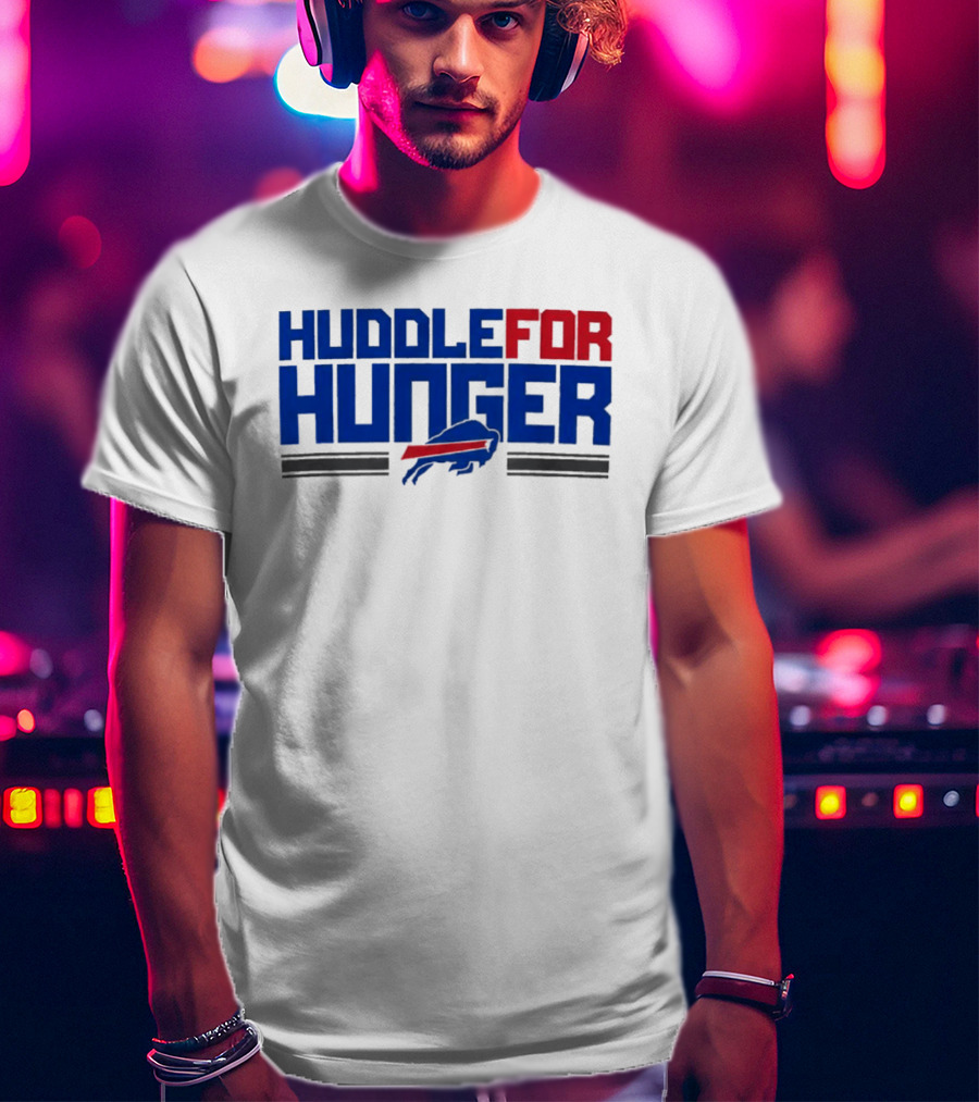 Buffalo Bills Huddle For Hunger Initiative With Joe Brady T-Shirt