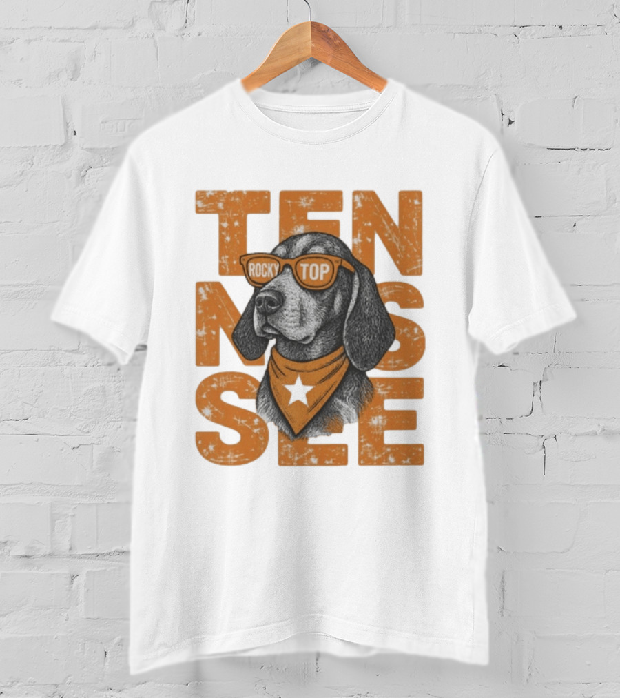 Comfort Colors Rocky Top Tennessee Dog Sunglasses Football T-Shirt