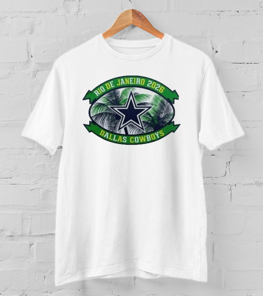 Rio De Janeiro 2026 Dallas Cowboys Palm Trees Star T-Shirt