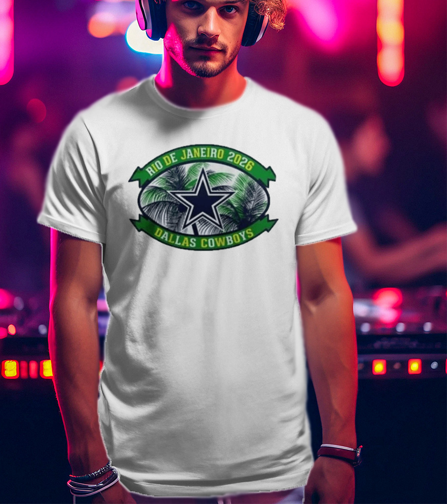 Rio De Janeiro 2026 Dallas Cowboys Palm Trees Star T-Shirt