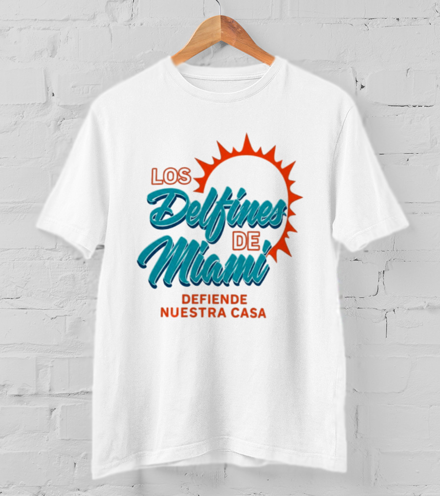 Los Delfines De Miami Defiende Nuestra Casa Solar T-Shirt