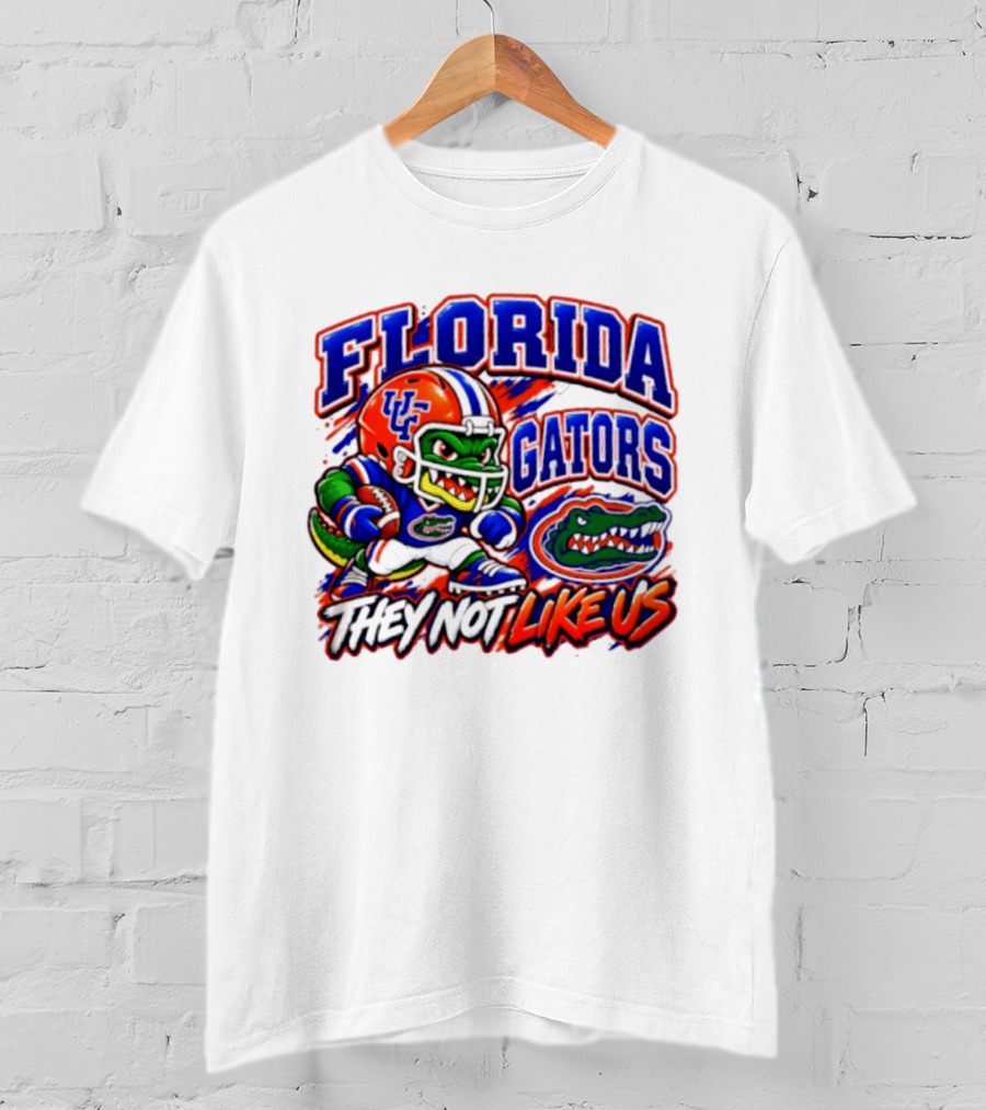 Florida Gators NCAA Football Fierce Gator They Not Like Us T-Shirt