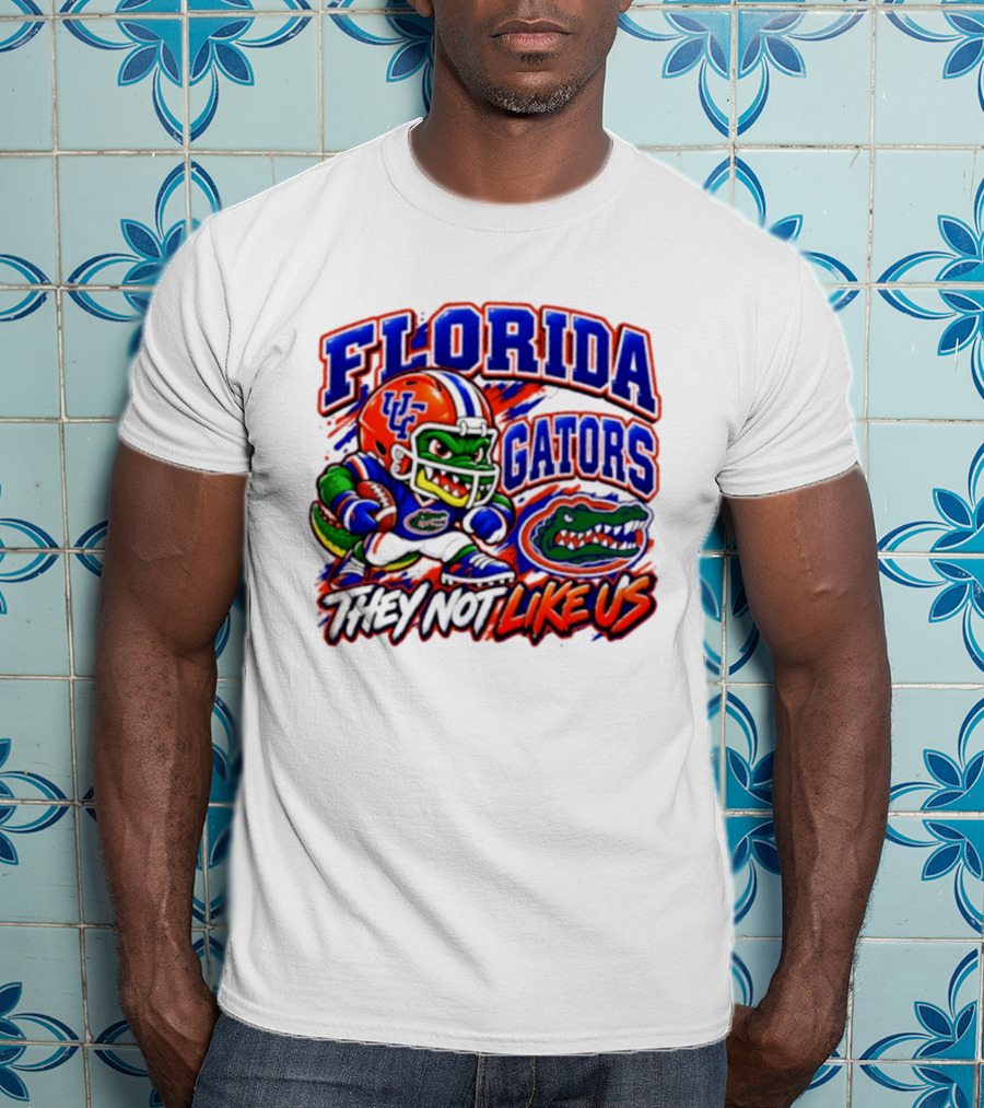 Florida Gators NCAA Football Fierce Gator They Not Like Us T-Shirt