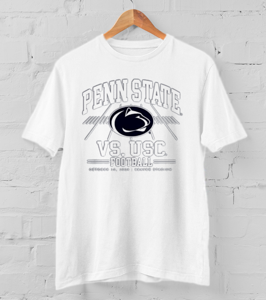 Penn State Nittany Lions Vs USC Trojans Football October 10 2026 Beaver Stadium T-Shirt