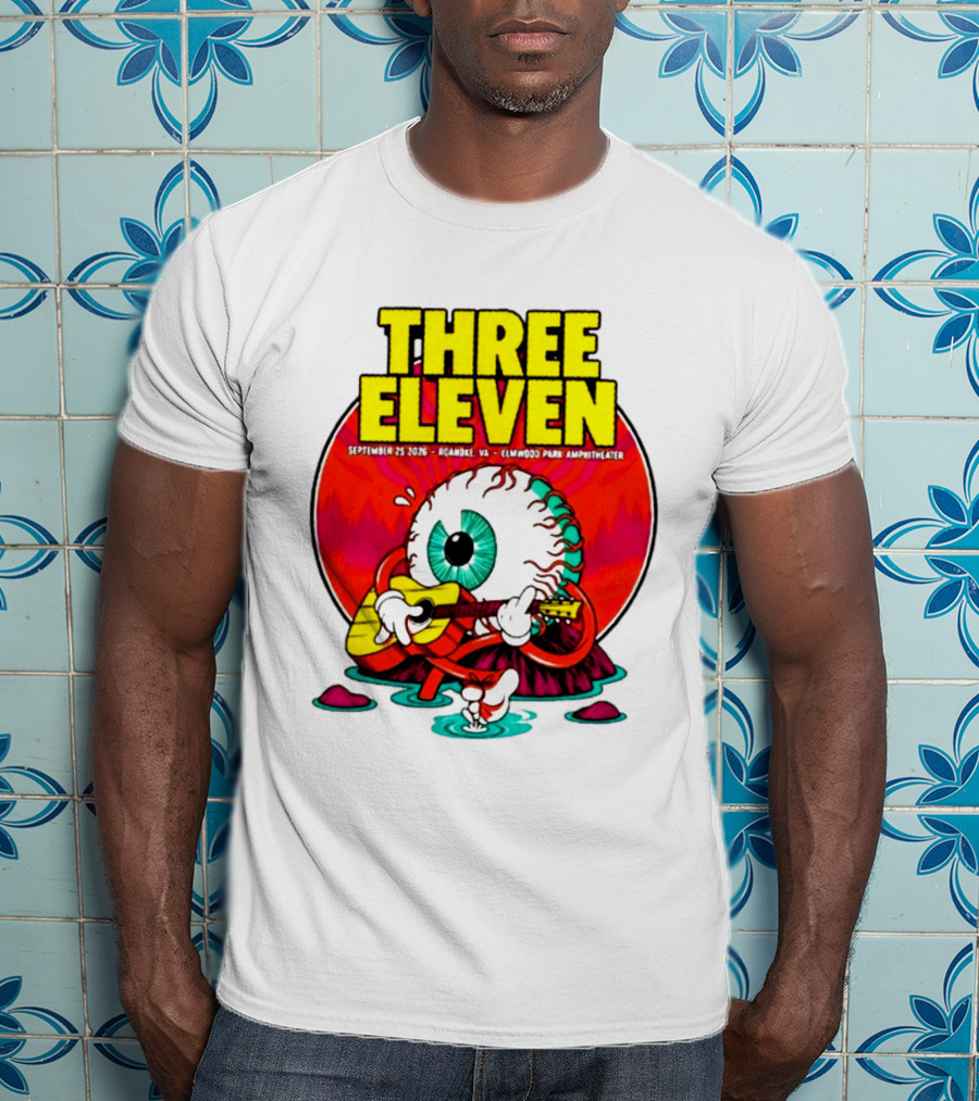 THREE ELEVEN September 25 2026 Roanoke VA Elmwood Park Amphitheater Event T-Shirt