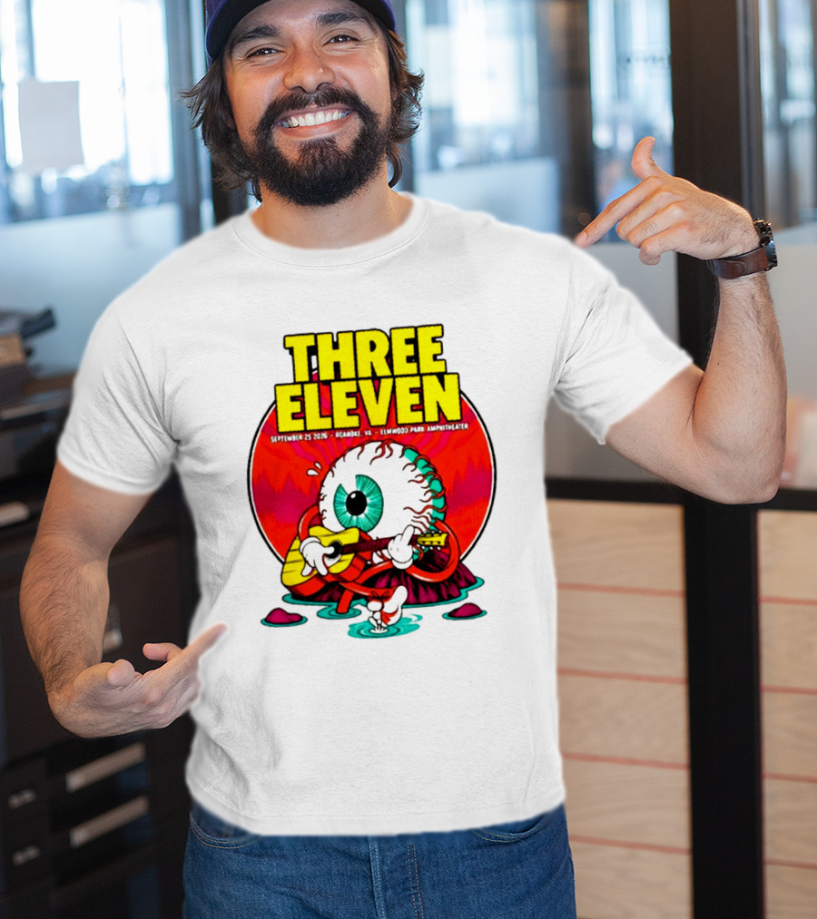 THREE ELEVEN September 25 2026 Roanoke VA Elmwood Park Amphitheater Event T-Shirt