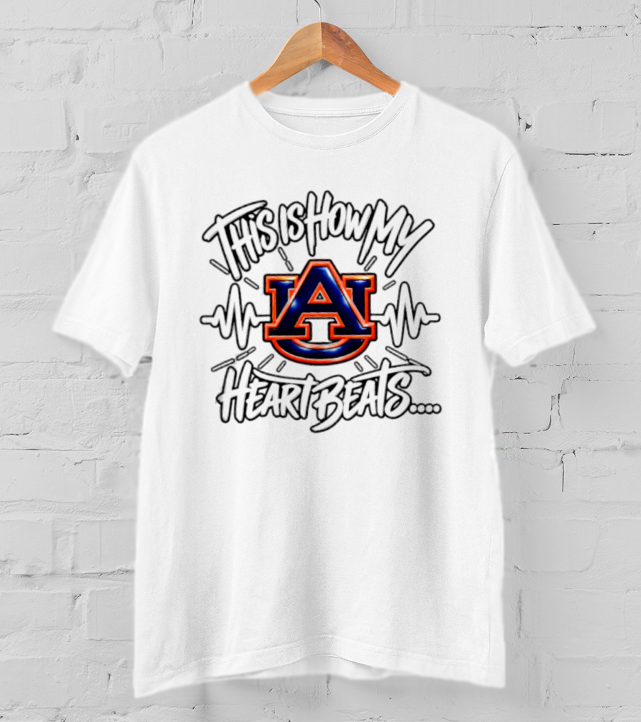 Auburn Tigers This Is How My Heart Beats T-Shirt