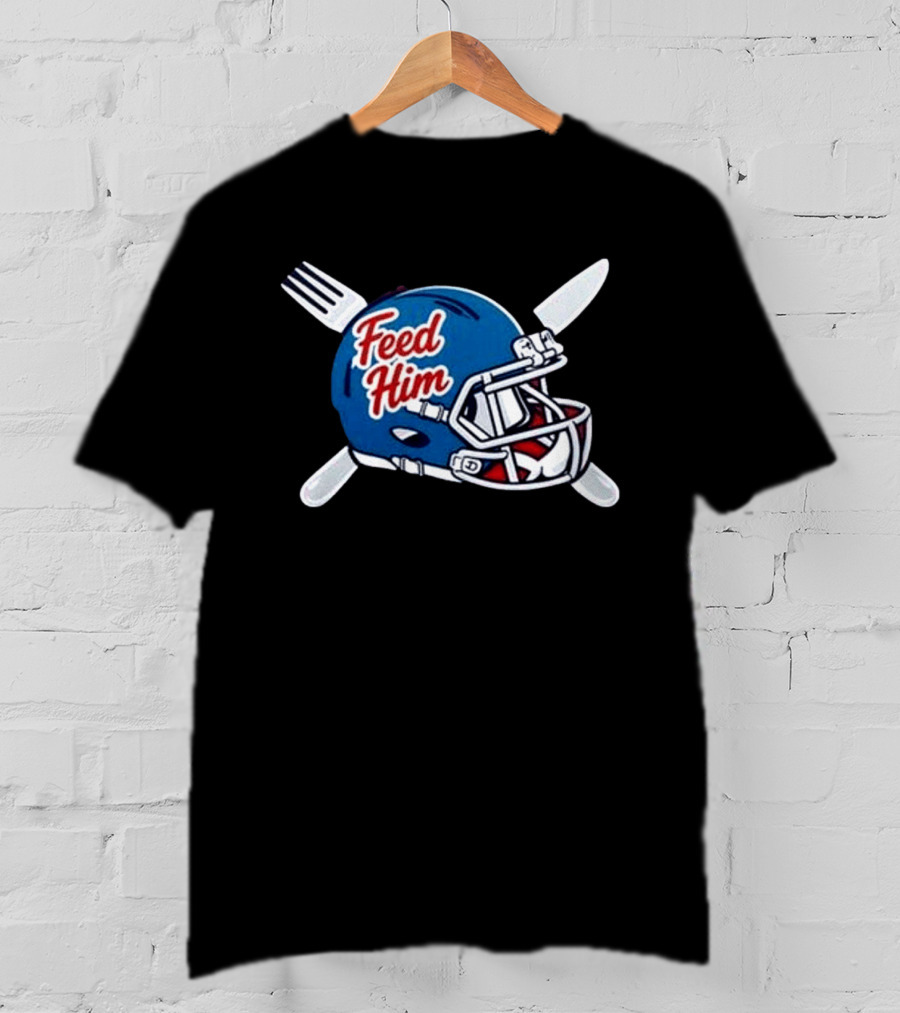 Ole Miss Rebels Feed Him Football Helmet 2026 T-Shirt