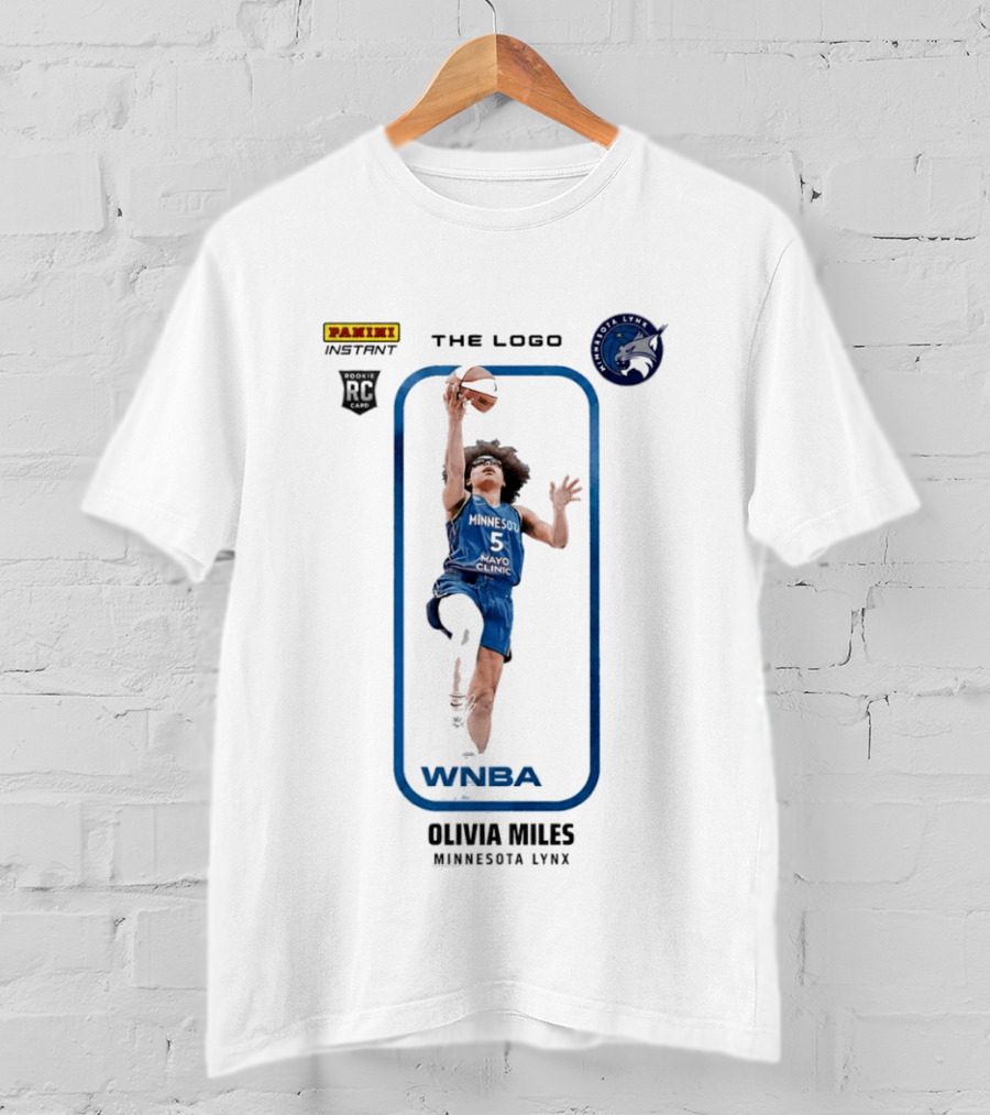 Panini Instant Olivia Miles Minnesota Lynx WNBA Rookie Card T-Shirt