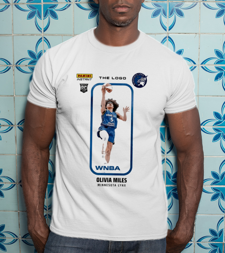 Panini Instant Olivia Miles Minnesota Lynx WNBA Rookie Card T-Shirt