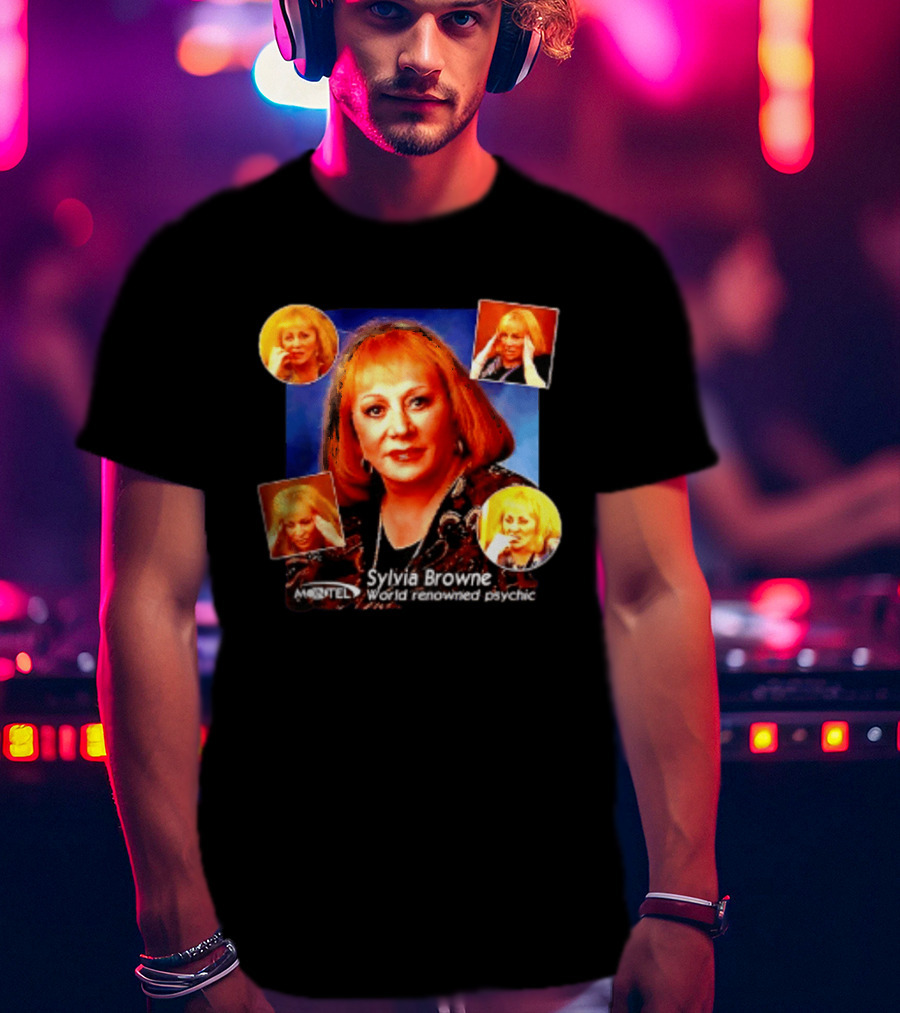 Sylvia Browne Montel World Renowned Psychic Medium Iconic Portraits T-Shirt
