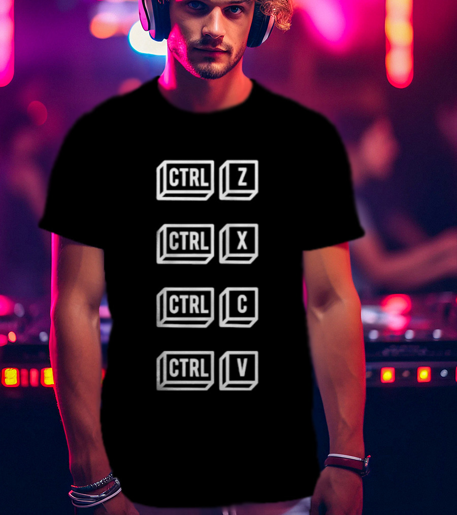 Keyboard Shortcut Ctrl Z X C V T-Shirt