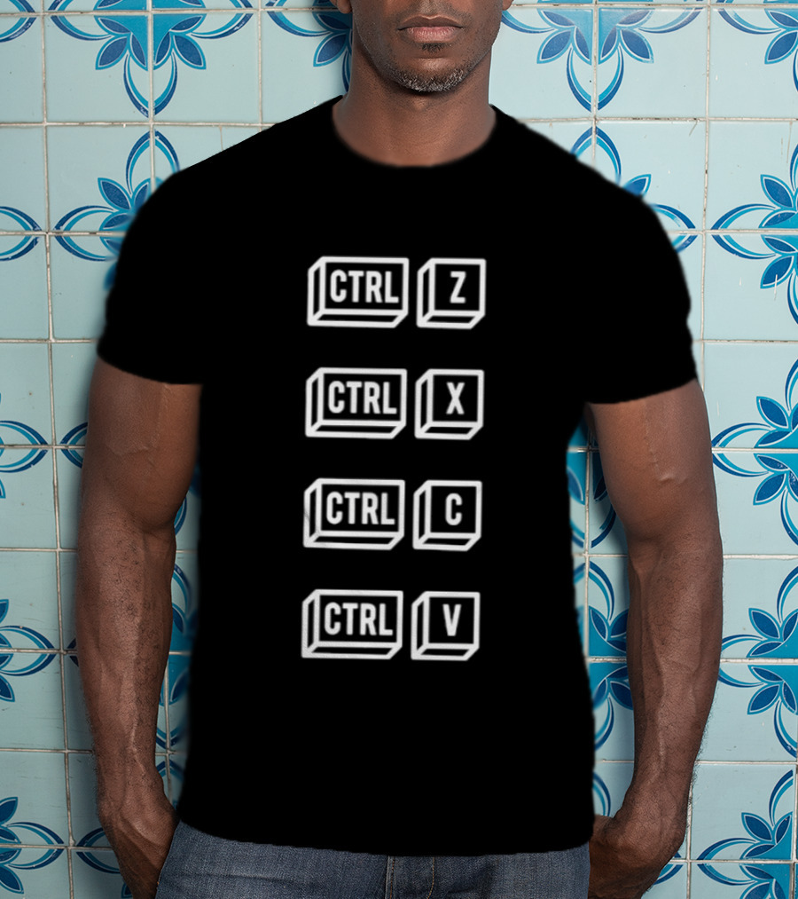 Keyboard Shortcut Ctrl Z X C V T-Shirt